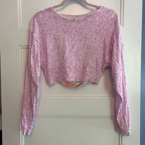 Free People Movement Long Sleeve Crop Top